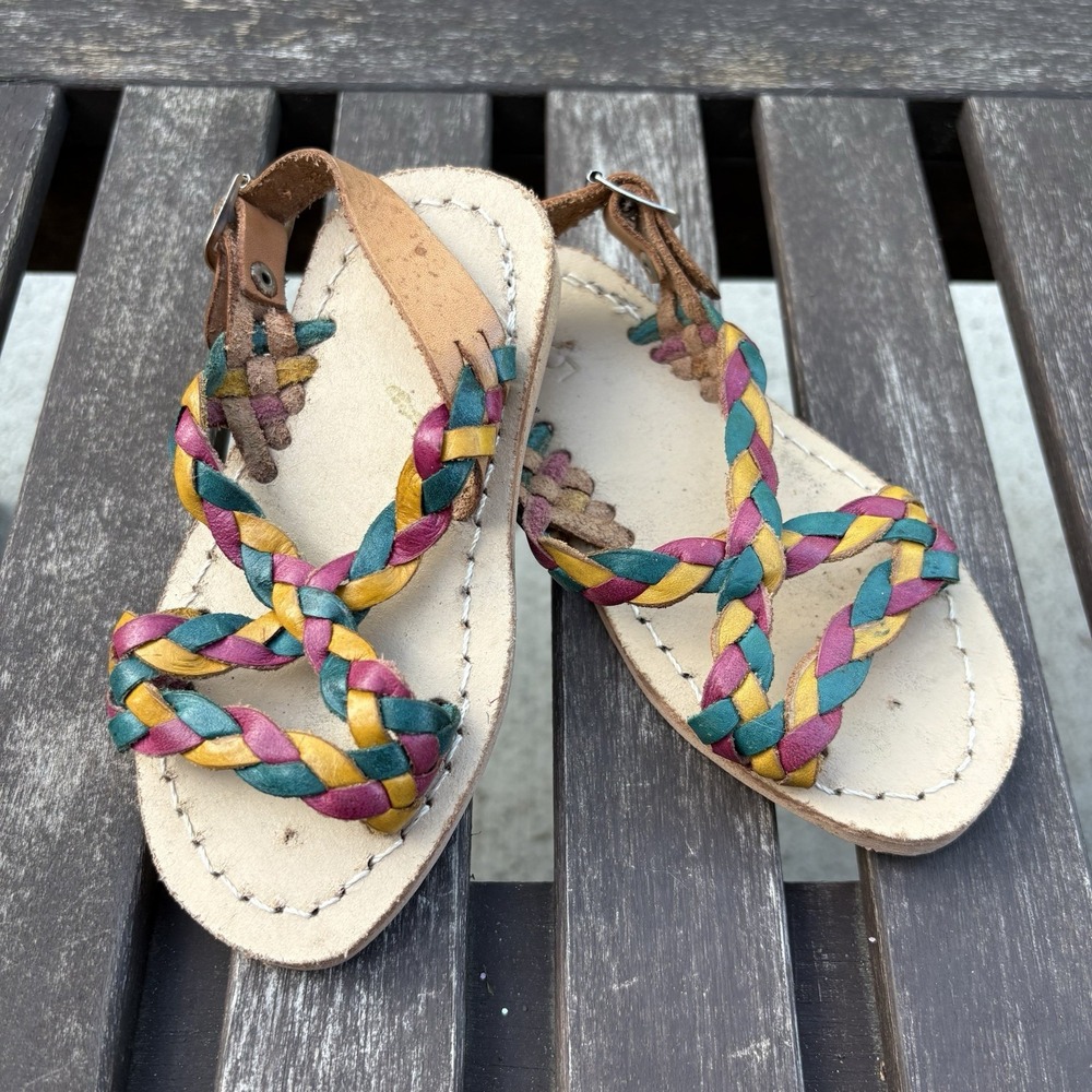 Unbranded Kids 5 Multi Sandals Boho Huarache Braided Leather?*